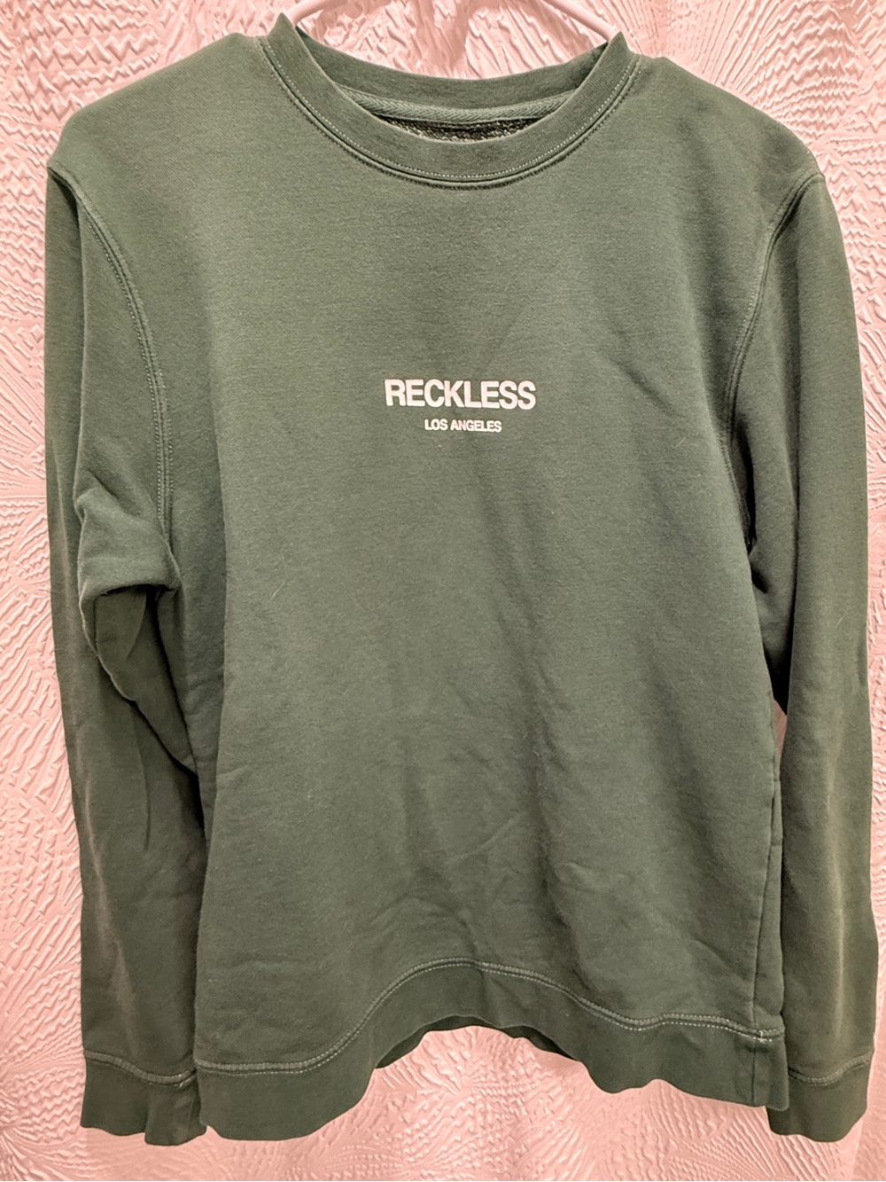 Young & Reckless Olive Green Crewneck Sweater (Size Small oversized)